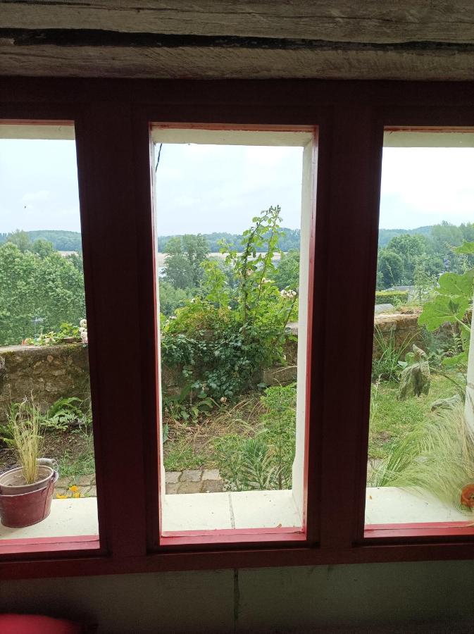 Gite Des Perreyeurs - Maison Troglodyte Avec Vue Sur Loire Montsoreau Exterior photo